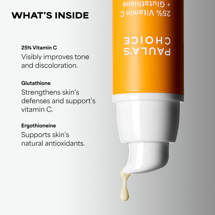 does glutathione have vitamin c 25% + Clinical Serum: Brighten & Improve Uneven Tone structural-binding-peptides